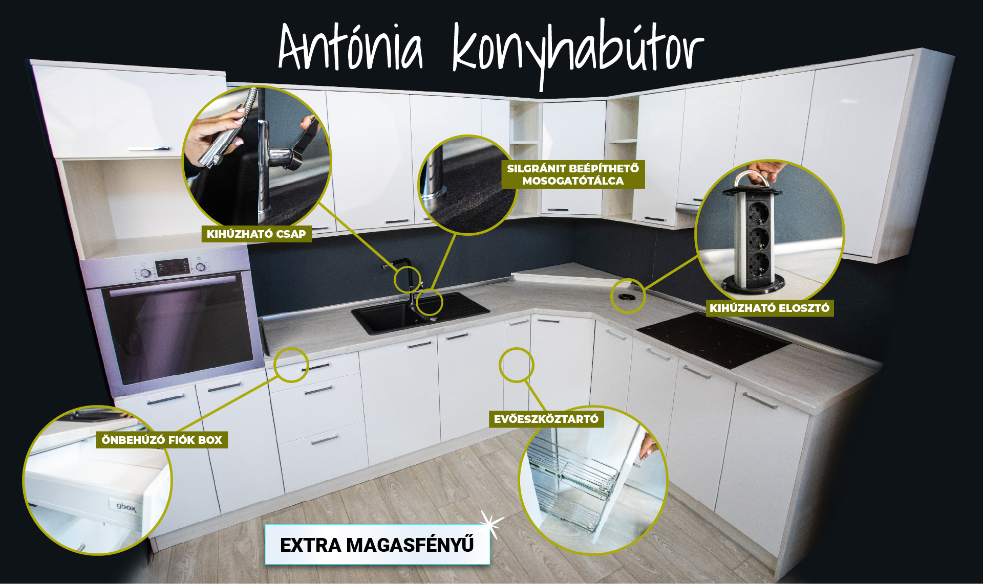 Körös Bútor Konyhabútor Szarvas - Antónia konyhabútor kompletten